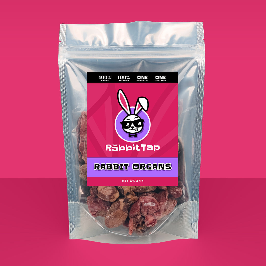 Rabbit Organs – Freeze-Dried Organ Treats for Dogs & Cats
